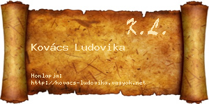 Kovács Ludovika névjegykártya
